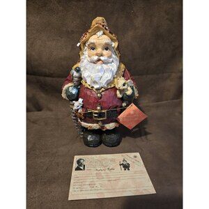 Christopher Radko Frosty Leaf Santa 10” Resin Figurine, Ltd. Ed. Woodland Winds